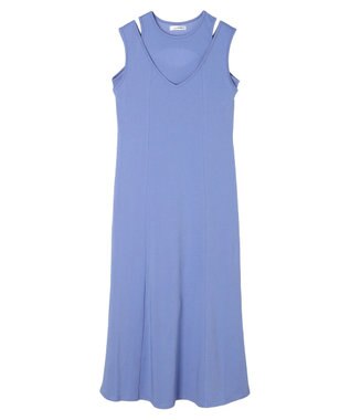 Green Parks カットワークデザインカットソーワンピース Purple