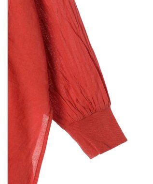 CRAFT STANDARD BOUTIQUE シアーボイルピグメント染めバンドカラーシャツ Dark Red