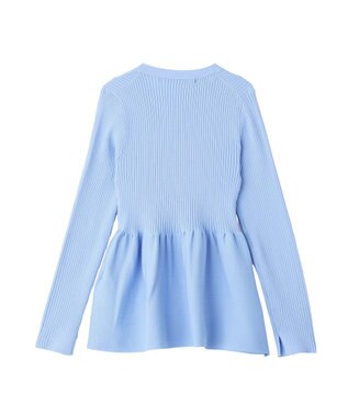 YECCA VECCA ペプラムカーディガン Blue