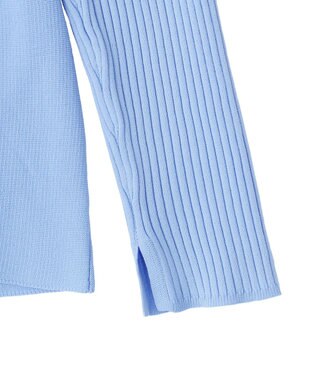 YECCA VECCA ペプラムカーディガン Blue