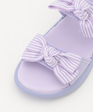 ANY KIDS リボン スポーツ サンダル ラベンダー