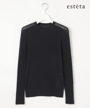 23区 【エステータ】シアーニット 長袖リブ