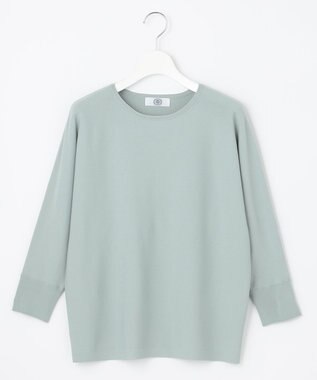 J.PRESS LADIES S 【洗える】 レーヨンエリートストレッチ ドルマンスリーブ ニット ライトグリーン系