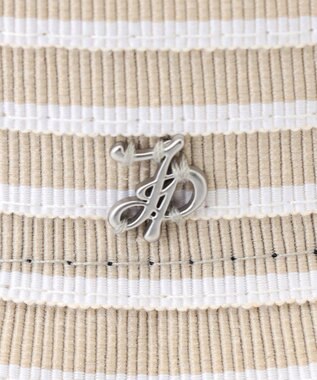 J.PRESS LADIES 【WEB限定カラーあり・洗える・UVカット・畳める】ブレード ハット ベージュボーダー系