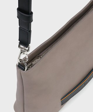 Paul Smith ストライプカラードエッジ ショルダーバッグ グレイッシュベージュ