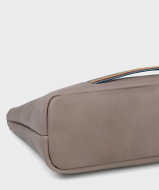 Paul Smith ストライプカラードエッジ ショルダーバッグ グレイッシュベージュ