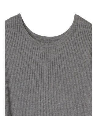 Green Parks ・Ｐｅｔｉｔ　Ｆｌｅｕｒ　フレアニットワンピース Gray Mixture