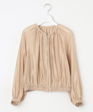 Feroux 【洗える】シアー ブルゾン ベージュ系