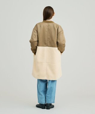 J.PRESS YORK STREET 【WOMEN】MA-1 ボア アウター カーキ系