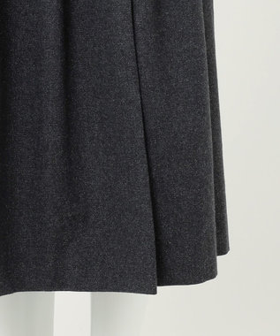 23区 【R(アール)】ウールラメ タックラップスカート チャコールグレー