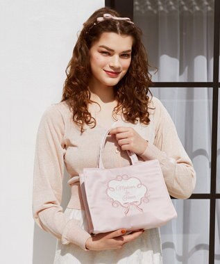 Maison de FLEUR グログランリボンカチューシャ Pink
