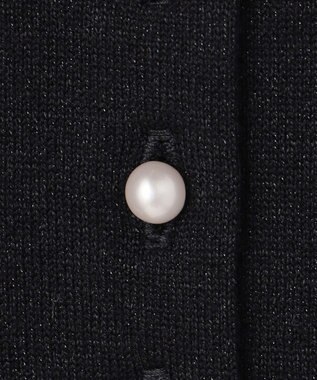 23区 【APPLAUDIR】コンパクト ラメカーディガン ブラック系