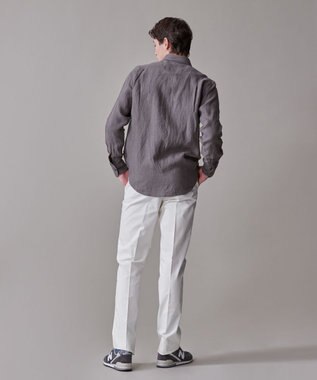 J.PRESS MEN 【洗える】リネントロピカル シャツ / レギュラー グレー系