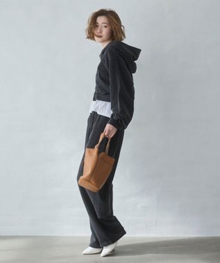 WEGO ショートZIPパーカー スミクロ