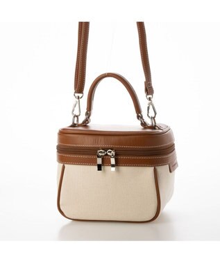 LA BAGAGERIE 【倉敷帆布】キャンバスバニティバッグ ナチュラル