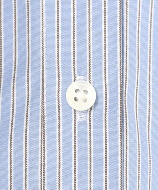 J.PRESS LADIES L 【洗える・接触冷感・UVケア】エステネージュ シャツ ワンピース ブルーストライプ系