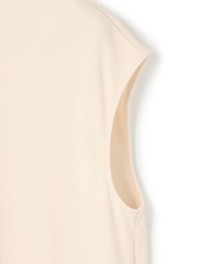 BEIGE， 【洗える・VERY 6月号掲載】MELLE / ジャージーハイネックカットソー Ecru