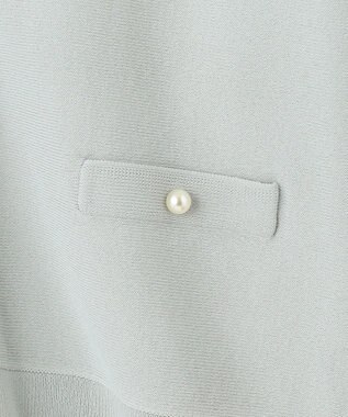 ANY SIS 【洗える】パール調ポイント カーディガン ミント