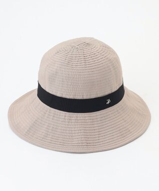 J.PRESS LADIES 【WEB限定カラーあり・洗える・UVカット・畳める】ブレード ハット モカ×ブラック系