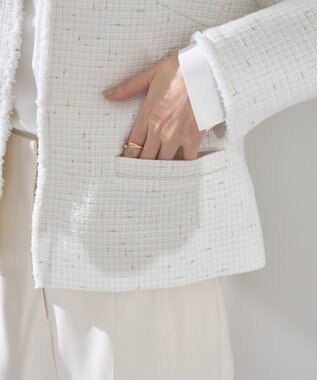 YECCA VECCA ツイードジャケット(2) Off White