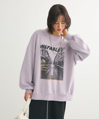 Green Parks ・ＤＯＵＢＬＥ　ＦＬＡＧＳ　フォトｐｔスウェット Lavender