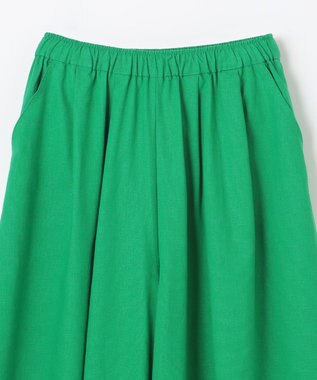 ANY 【ウエストゴム/接触冷感/UVケア】清涼リネンスカーチョ グリーン