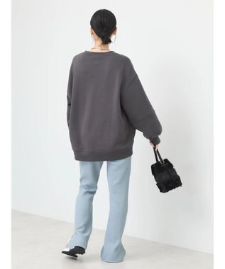 earth music&ecology ぽこぽこスリットパンツ Royal Blue