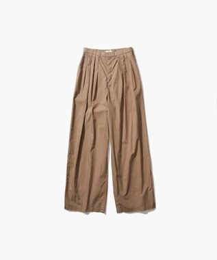 ATON COTTON LAWN | タックワイドパンツ BEIGE