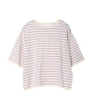 Green Parks 洗える　ニットＴシャツ Border