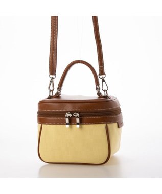 LA BAGAGERIE 【倉敷帆布】キャンバスバニティバッグ イエロー