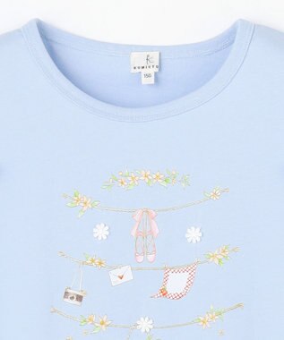 組曲 KIDS 【150-160㎝】 フルーティーブリーズTシャツ ブルー