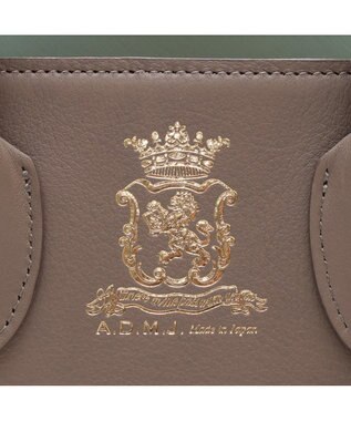 A.D.M.J. 【牛革】 クラシックアニルブリロ/サイドベルトトート25cm(ショルダーストラップ付) AN.BR