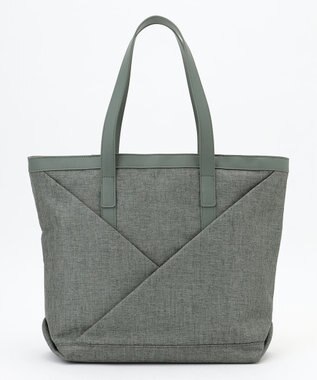 Y'SACCS リネンライク　イニシャルトート　Mサイズ アッシュグリーン【web限定カラー】