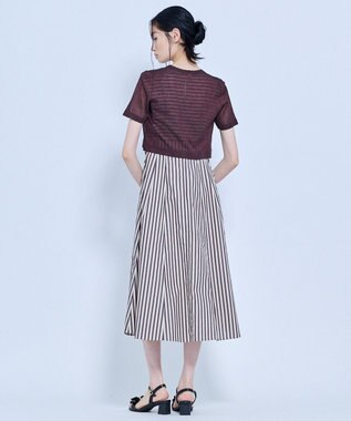 TOCCA 【星風まどかさん着用】SHEER JEWEL KNIT シアーニットカーディガン ブラウン系