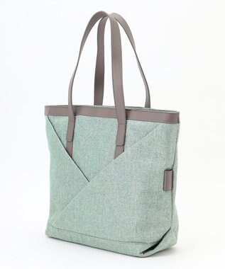 Y'SACCS リネンライク　イニシャルトート　Mサイズ ライトグリーン