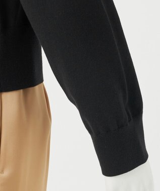 23区 【R(アール)】シルクコットン カーディガン ブラック系