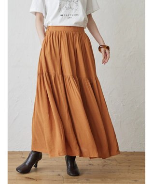 AMERICAN HOLIC ティアードギャザースカート Orange