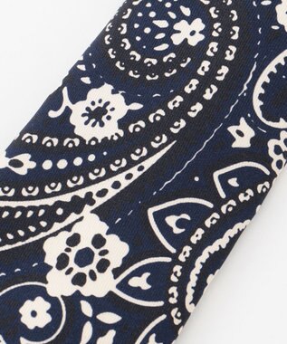JOSEPH ABBOUD 【日本製】ペイズリープリント ネクタイ ネイビー系6