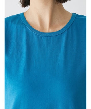 Green Parks ニットビスチェ付きカットソーワンピース Blue