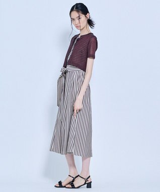 TOCCA 【星風まどかさん着用】SHEER JEWEL KNIT シアーニットカーディガン ブラウン系