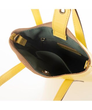 UNBILLION ペルケ perche / ゴートスムース2wayミニショルダー イエロー