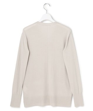 ICB L 【洗える】コンパクトファインウール Vネックニット トープ系