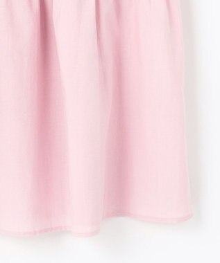 Feroux 【洗える】ペプラムシルエットフリルブラウス ピンク系