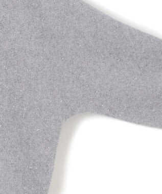 ICB 【洗える】ソフトカシミヤミックス ラメノットヤーンニット ライトグレー系