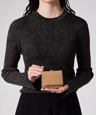 Paul Smith Newスワールトリム がま口3つ折り財布 ベージュ