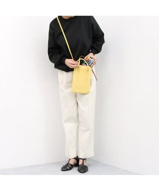 UNBILLION ペルケ perche / ゴートスムース2wayミニショルダー イエロー