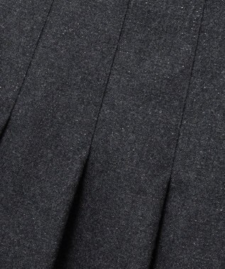 23区 【R(アール)】ウールラメ タックラップスカート チャコールグレー