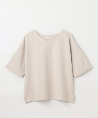 ANY ドライポンチVネックプルオーバー ベージュ