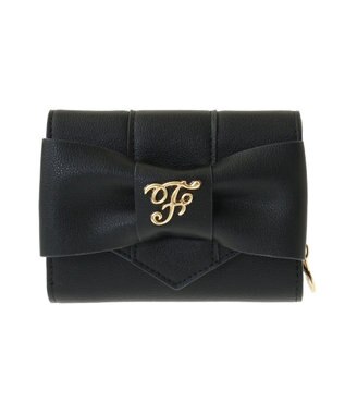 Maison de FLEUR ベルトリボンミニウォレット Black