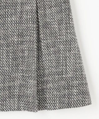 Feroux 【セットアップ対応】ツイードミニ スカート ブラック系2